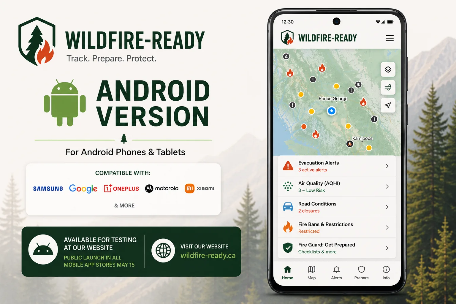 Application Android WildFire-Ready sur Google Play